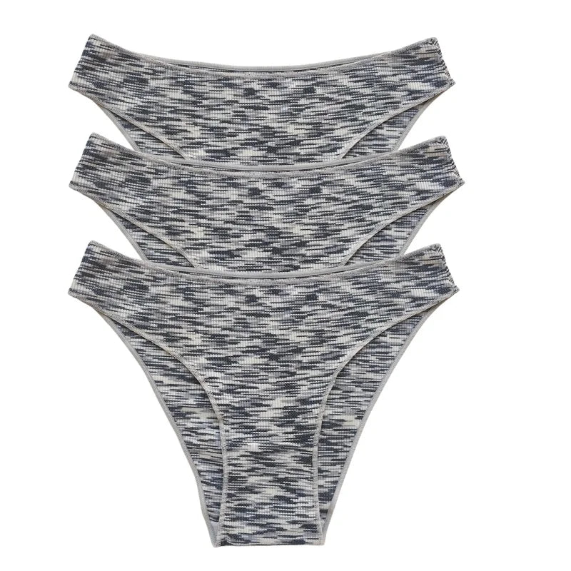 3Pcs/Set Women Panties Low Rise Briefs Seamless Underwear Female Underpants Comfort Strench Panties Sexy Lingerie S-XL