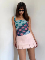 Women's Summer New Pure Desire Wind Spicy Girl Low Waist Pleated Skirt Design SenseSlim A-line Wrap Buttocks Mini Skirt 53J6