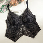 Summer French Lace Halter Bra Set Pure Sensual Beachwear Lightweight Mesh Bralette Backless Wirefree Comfort AU MOYISU Sexy Bra