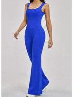 Slimming Yoga Jumpsuits Women Hollow Out Ruffles Backless Sportswear Fitness Back Hip-Lifting Leggings One-Piece Gym Bodysuits