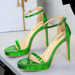 Women's High Heels Thin Heel Waterproof Platform Sandals Fashionable for Skirts New Model Shoes for Shows Summer Collection