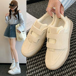 Retro Hook Loop Flat With Sneakers Suede Leather Round Toe Casual Outdoor Fashion Pink Solid Women's Sports Shoes 2026 Newest