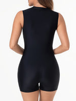 2026 Zipper Sleeveless Slim Swimsuit Women One Piece Swimwear Female Bather Bathing Swimming Swim Surf Suit Beachwear Rush Guard