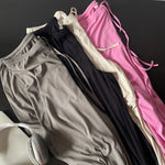 High Waist Wide-Leg Yoga Joggers for Women, Female Casual Tracksuit Bottoms, Straight Outdoor Baggy Sweatpants