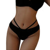 Sexy Hollow OutCross Strap Women's T-pants Solid Color Ice Silk Female Thongs Seamless Cotton Crotch Ladies G-string
