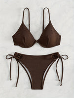 ZTVitality Solid Underwire Sexy Bikini 2025 New Arrival Biquini Padded Push Up Bandage Swimsuit Women Swimwear Summer Beachwear