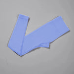 Women Ribbed Yoga Pants High Waisted Gym Leggings Sport , Fitness Seamless Female Legging Control Running Training Tights