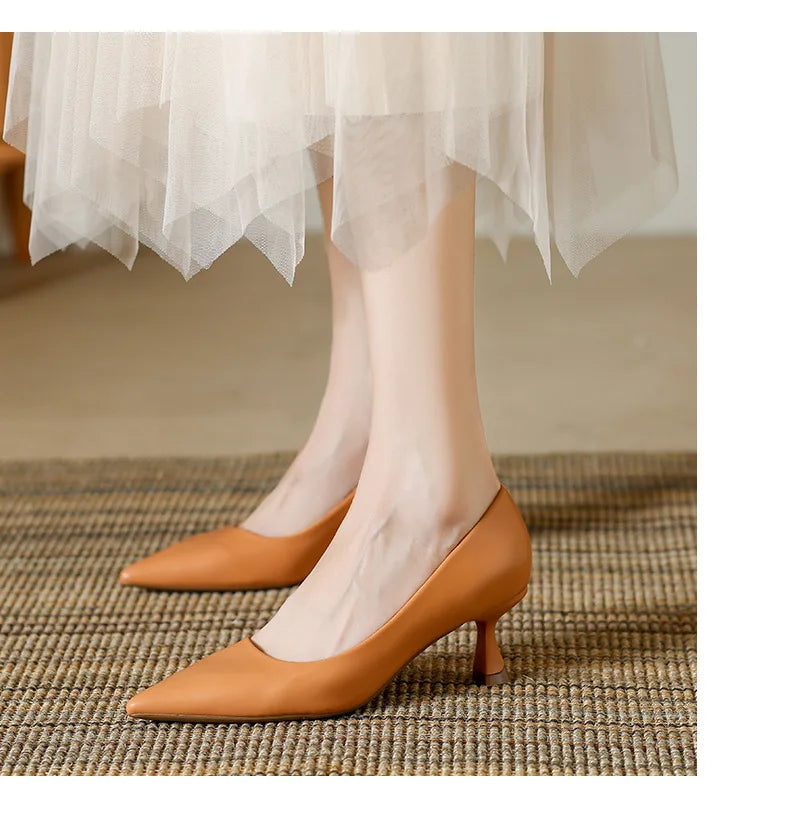 Patent Leather Fashion High Heels 2026Pointed Toe Pumps Elegant Woman Heeled Shoes Shallow Mouth Candy Colored Sexy Single Shoes
