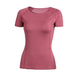 Women's Sports Wear For Fitness Running Jogging Seamless Short Sleeve Gym Woman Sport Shirt Yoga Top Female Workout Tops T-shirt