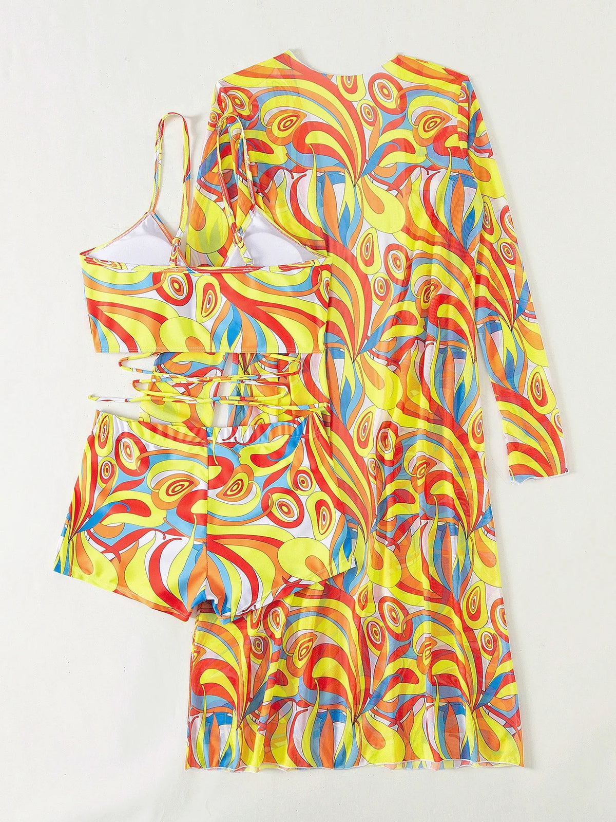 Sexy Print Bikini 2026 Women High Waist Swimsuit Cover Up Swimwear Female Lady Bathing Suit Swimming Summer Beachwear