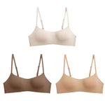 3Pcs/Lot Women Seamless Square Neck Bra Wireless Smooth Invisible Bralette Sexy Lingerie 1/2 Cup Non-detachable Brassiere S-XL