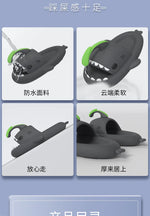 4cm Thick Sole Shark Slippers For Women Men Indoor Beach Slides Cute DIY Night Glowing Lantern Couples Summer Street Sandals