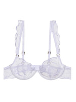 Summer French Flower Embroidery Bralette Beachwear Pure Desire Ultra Thin Light Support Wirefree Romantic Niche Set AU MOYISU