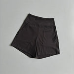 Women's High-Waisted Yoga Shorts with Pockets Quick-Drying Breathable for Summer Outdoor Training Running Pilates Fitness