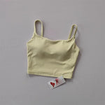 Women's yoga sports bra, small camisole vest integrated fixed gathering sports and fitness bra