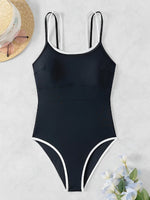 2026 Sexy Strappy Swimsuit One Piece Black Swimwear Female Solid Bathers Bathing Swimming Swim Suit Beachwear