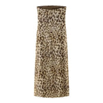 2024 Dress For Women Summer Chic Print Mesh Sleeveless Sexy Side Slit Slim Dresses Wild Beach Resort Style Woman Dress