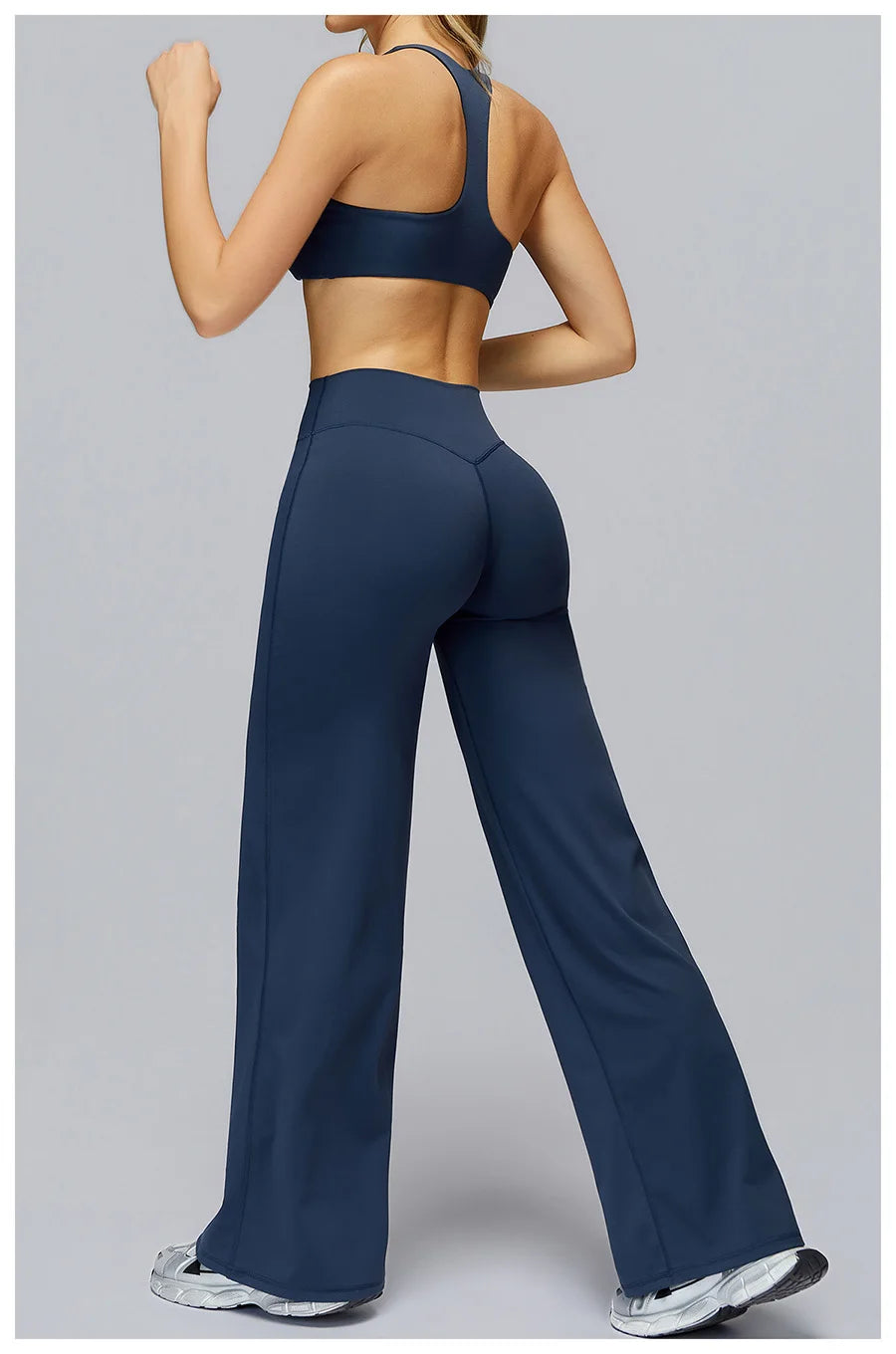 New yoga set 2 pieces gym set Women Long Sleeve Sports Shirts Sports Bra Leggings Suit Fitness Running Workout Suits Tracksuit