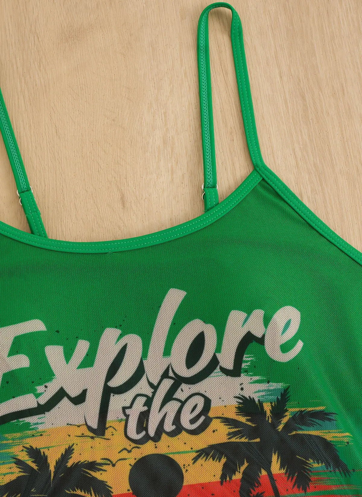 Summer Swimwear for Women Tankini Sets Swimsuit Vintage Padded Mesh Bathing Suit Print Beachwear Female Women's Swim Wear 2025