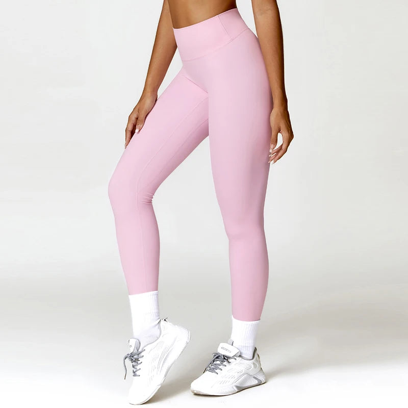 Hearuisavy Summer Scrunch Gym Leggings Woman Workout Pants Female Running Tights Push Up Yoga Pants High Waist Sports Leggings