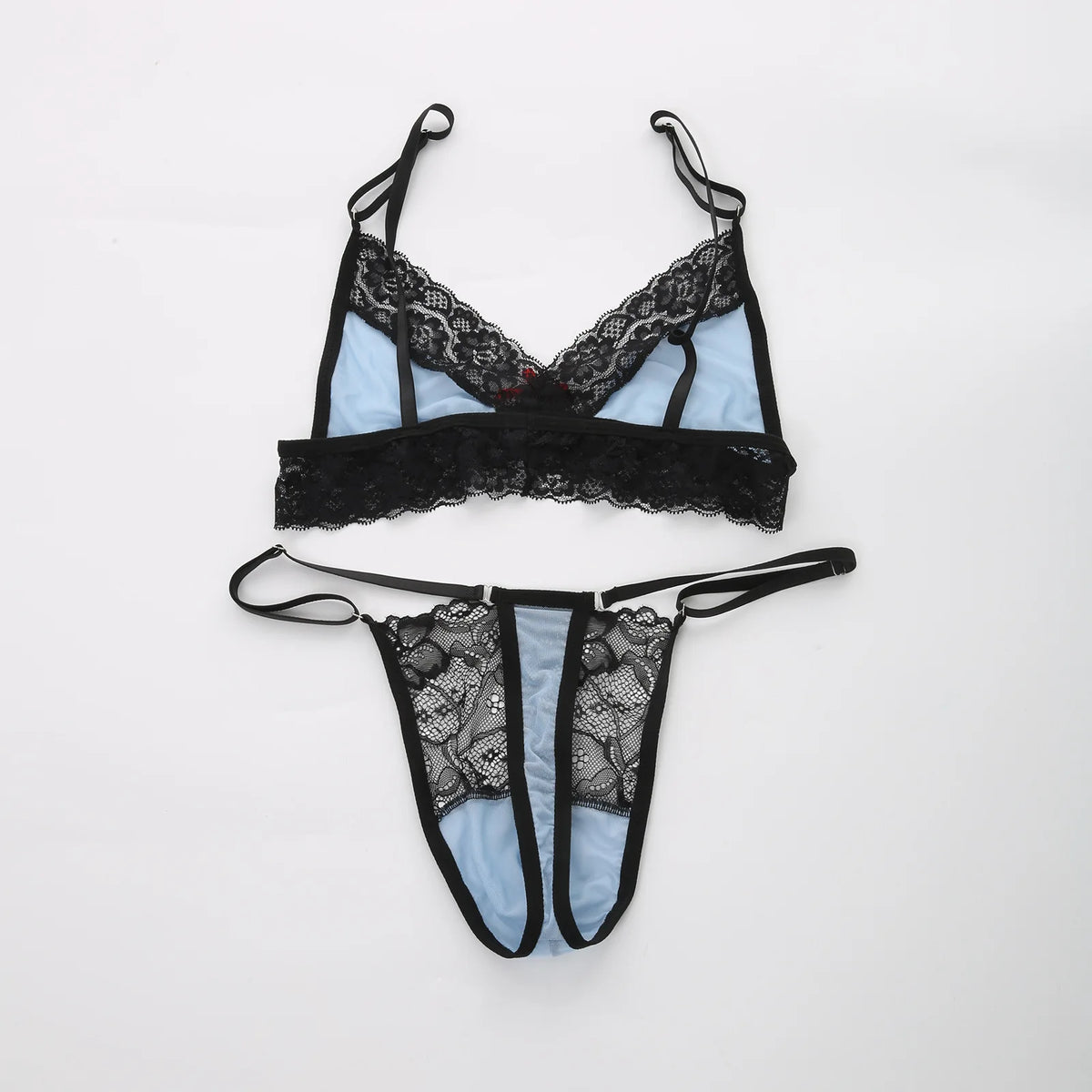 European and American men's sexy lace bra and panties temptation suit transvestite suit