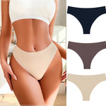 3PCS Seamless Women's Lingerie Female Thongs Sexy Underwear Low-Rise Underpant Women's Panties Intimates Bikini Briefs S-XL