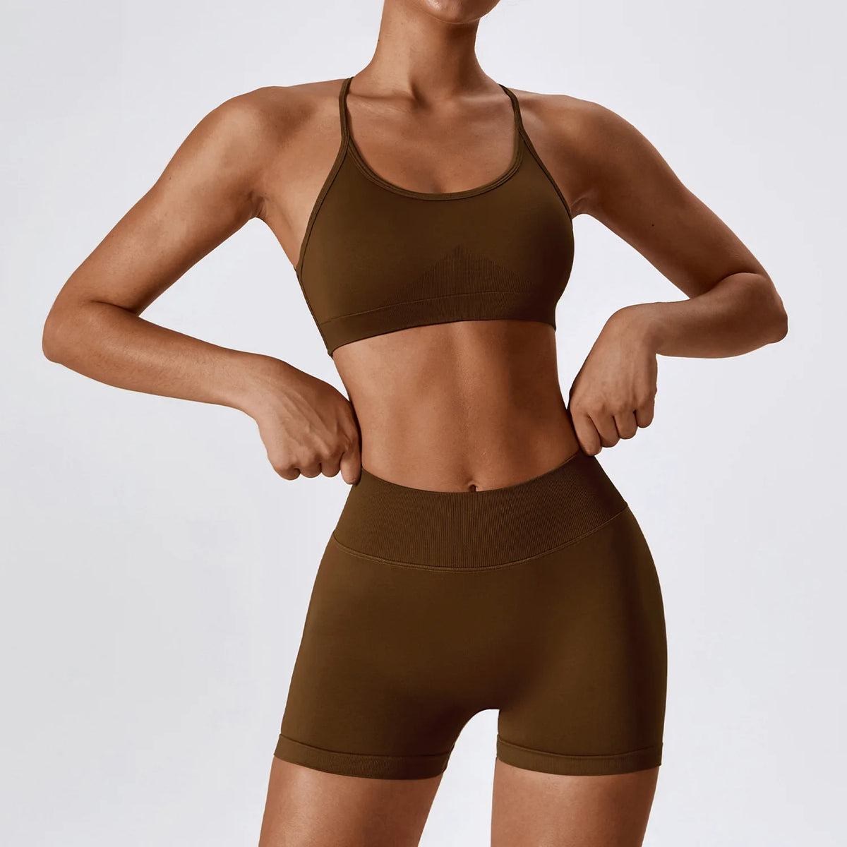 2/3PCS Yoga Set Women Workout Set Seamless Sportswear Gym Clothing Fitness Long Sleeve Crop Top High Waist Leggings Sports Suits