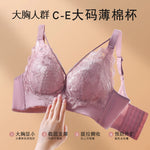 Coverage Lace Bras Plus Size Push Up Bra Sexy Lingerie Women FullWireless Brassiere C D E Cup Push Up Bras for women Bra 52CDE
