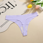 5Pcs/Set Seamless Ultra-thin panties Maillard Panties Women Ice Silk Underwear Sexy Panty Low Waist G-string Female Solid Panty