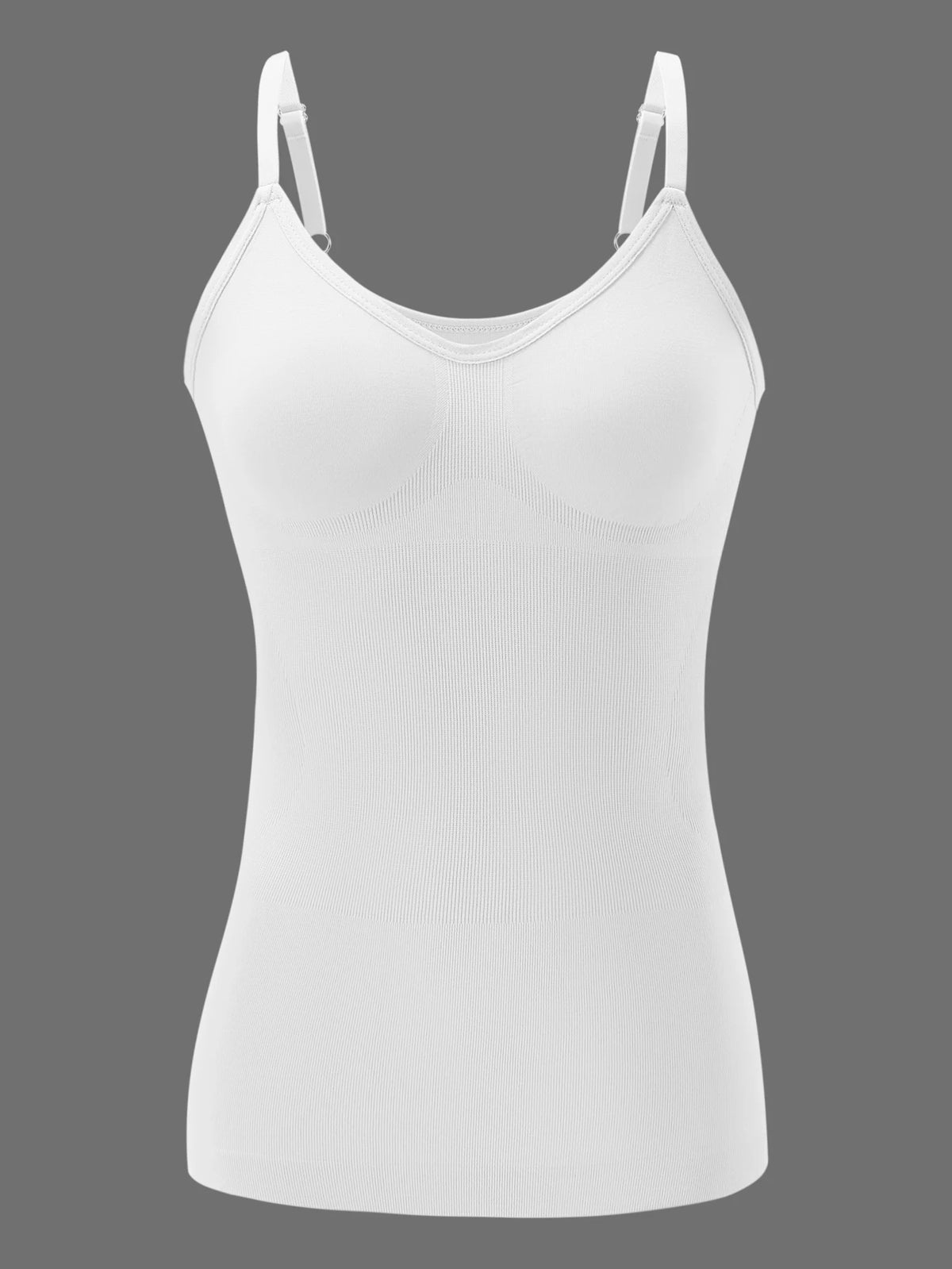 Women's Solid Multi-Color Soft Shaping Camisole Body-Hugging Long Tank Top with Adjustable Straps Breathable ComfortableLingerie