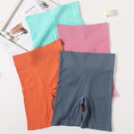 Seamless Shorts For Women Sports Safety Short Pants High Waist Panties Shorts Ribbed Hips Lift Underwear Female Underpants