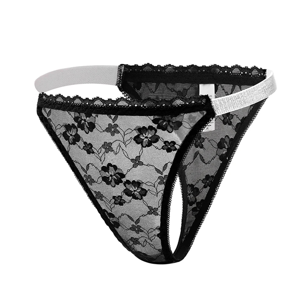 Womens Sexy Lace Thongs Breathable and Comfortable Stretch Elegant Plus Size Underwear Panties XL 2XL 3XL 4XL