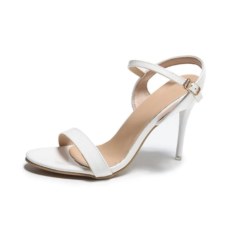 LargeWomen's Sandals 2026 Summer High Heels Fashion Open Toe Sandals Buckle Party ShoesHeels Wedding Shoes