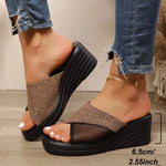 with Heel Large Size Fashion Womens Shoes 2026 Beige Heeled Sandals Thick Big Luxury Black Girls Summer Clear Wedge Slippers