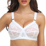 Plus Size Bralette Womens Bra Lace Wireless Perspective Minimizer Sexy Lingerie BH Tops Female Underwear Full Cup B C D E F