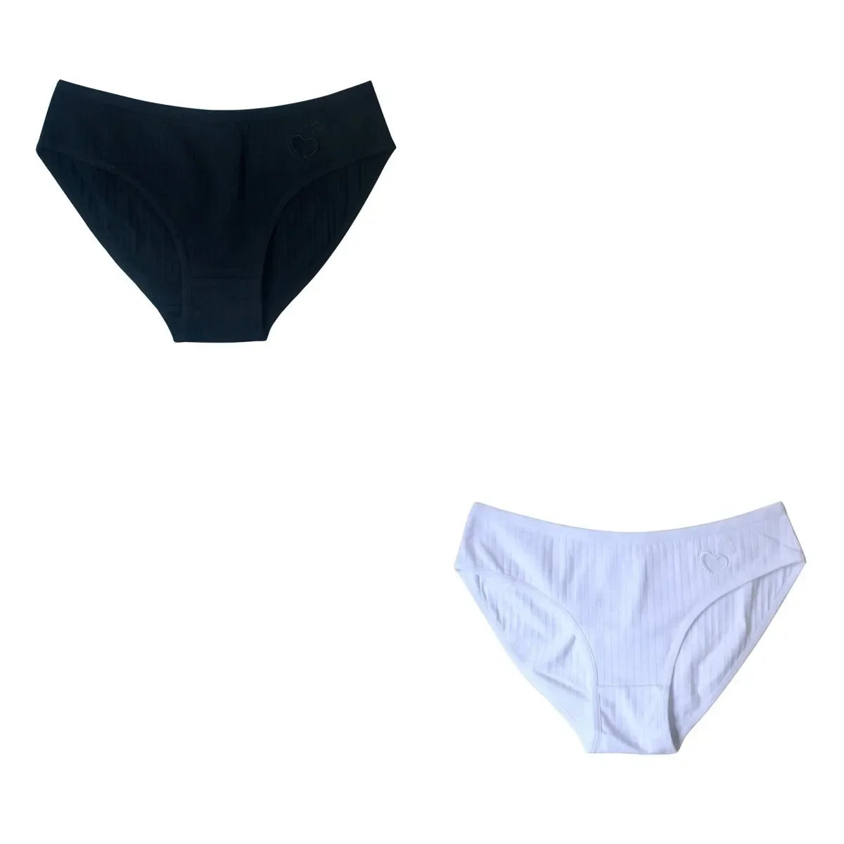 2Pcs/Set Cotton Panties For Women Briefs Low Rise Seamless Underwear Female Underpants Comfort Sexy Lingerie M-XL