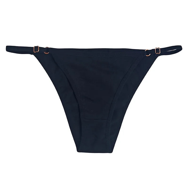 1PC Cotton Briefs Women Brazilian Panties Female Low Rise Underwear Breathable Comfort Intimates Solid Color Sexy Lingerie S-XL