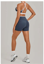 Summer Yoga Set 2Pcs Women's Tracksuit Back Cross Sports Bra Sportswear High Waist Butt-Lifting Fitness Pants Workout Top Suit