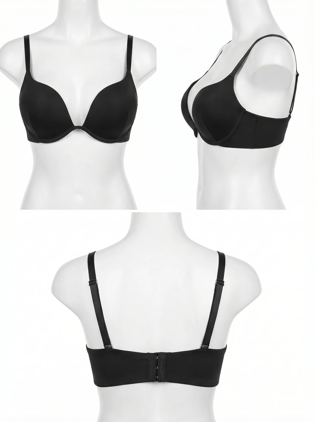 Plus Size Underwire Bra Women 3/4 cup Push Up Brassiere Large Bust Support Steel Bone Lingerie Sexy Lace Daily Wear B2813