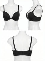 Plus Size Underwire Bra Women 3/4 cup Push Up Brassiere Large Bust Support Steel Bone Lingerie Sexy Lace Daily Wear B2813