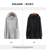Ice Silk Long Sleeve Sunscreen Clothing 3XL 4XL UPF 50+ UV Protection Thin Breathable Sun-Proof Coat Ice Silk Sunscreen Jacket