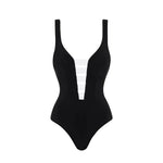 New 2Pcs Black Hollow Swimsuit Women Sexy Swimwear With Midi Skirt Push Up Bikini Female Biquini Bathingsuit Bodysuit Beachwear