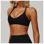 Gym Bras Cross Shoulder Straps Sports Underwear Anti-Sweat Fitness Top Women Yoga Bra Shockproof Crop Top Push Up Workout Tops