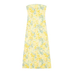 2024 Dress For Women Summer Chic Print Mesh Sleeveless Sexy Side Slit Slim Dresses Wild Beach Resort Style Woman Dress