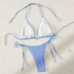 Triangle Micro Bikini for Women Yellow String Halter Thong Sexy Swimsuit Heart Bead Swimwear Bathing Suit Mini Bikinis Sets 2026