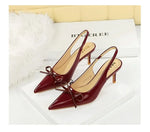 2026 Latest Light Luxury Style Women's Casual High Heel Sandals Summer Exquisite Pointed Shallow Mouth Fine Heel Modern Sandals