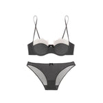 Sexy Push Up Bra Small Breasts Women, Pure Sensual Lace Lingerie Set Summer Thin No Empty Cup Gather Support Beautiful Bralette