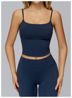 Summer Yoga Tank Top Women Breathable Sport Bra Gym Running Casual Vest Comfort Fit Workout Top Female Shockproof Yoga Underwear