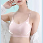 Ultra-thin Tube Tops Push Up Bras For Women Ice Silk Underwear Small Cup Sexy Lingerie Anti Droop Seamless Bras Summer Top