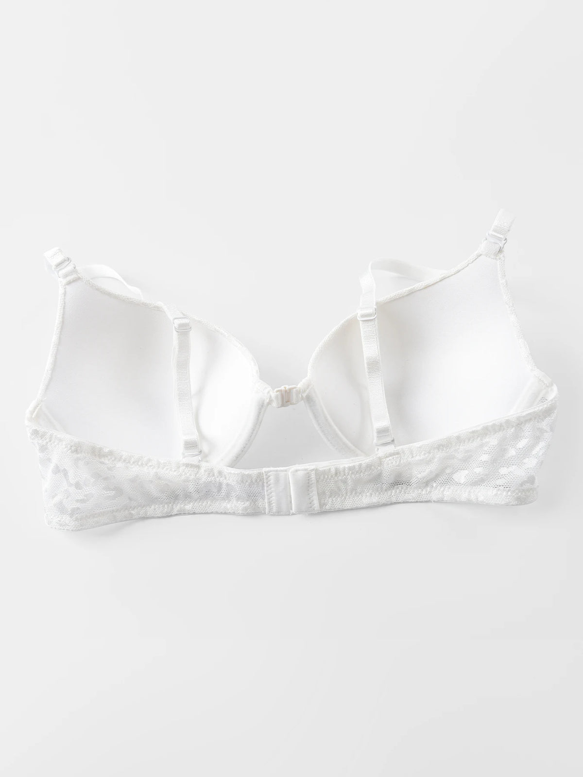 Women's Sexy Front Closure Push Up Bra Seamless Smooth Bra with underwire Makes Chest Look Smaller Lingerie beige